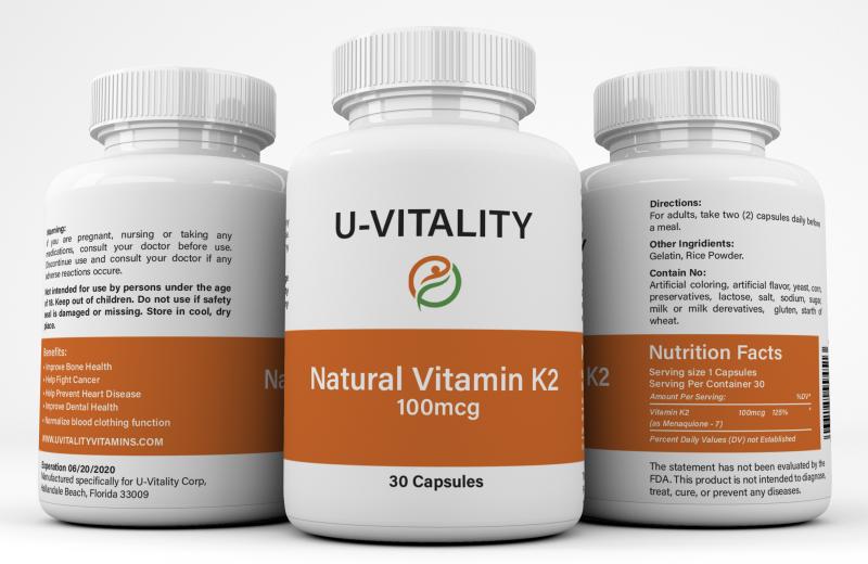 Natural Vitamin K2 100 mcg